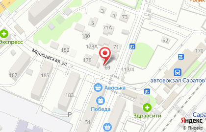 Магазин трикотажной одежды на Московской улице на карте