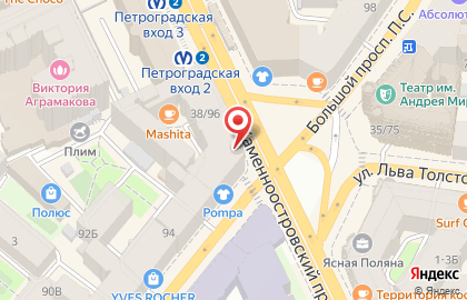 Компания юридических и бухгалтерских услуг Ваш Поверенный в Петроградском районе на карте