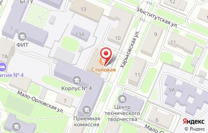 Столовая Бгту на карте