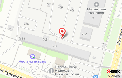 Городская служба перемещения транспортных средств на улице Подольских Курсантов на карте