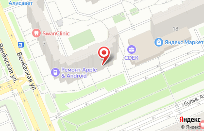 Туристическое агентство ANEX Tour на бульваре Адмирала Ушакова на карте