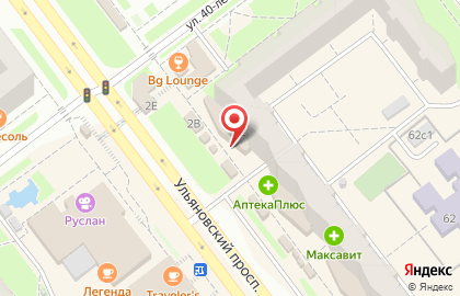 Мебельный магазин Поволжье Мебель М на Ульяновском проспекте на карте