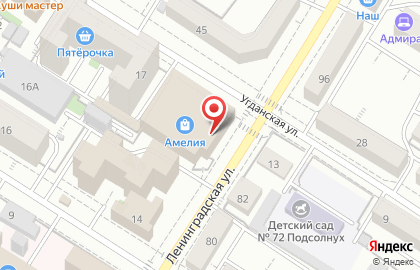 Магазин сантехники и мебели для ванных комнат на Ленинградской улице, 43 на карте