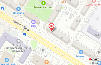 Ателье медицинской одежды Medi Club в Советском округе на карте