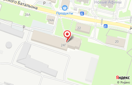 Итэкс на улице Ижорского Батальона на карте