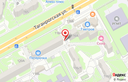 Магазин разливного пива Точка на Таганрогской улице на карте