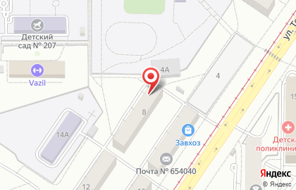 АС в Заводском районе на карте