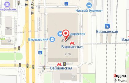 Магазин Perfums bar на Варшавском шоссе на карте
