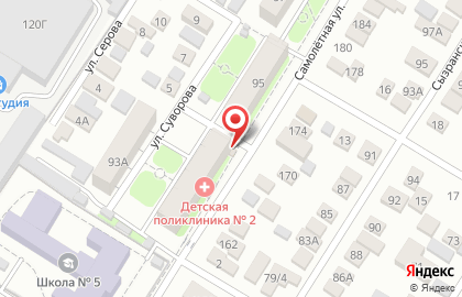 Киоск по продаже молочных продуктов Новосергиевский маслозавод в Центральном районе на карте