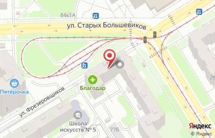 Магазин Товары нового света на улице Старых Большевиков на карте