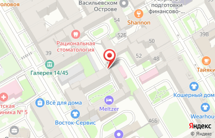 Участковый пункт полиции 30 отдел полиции Управления МВД Василеостровского района на 6-й линии В.О. на карте