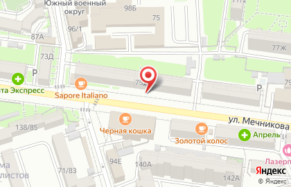 Клиника Хеликс в Октябрьском районе на карте