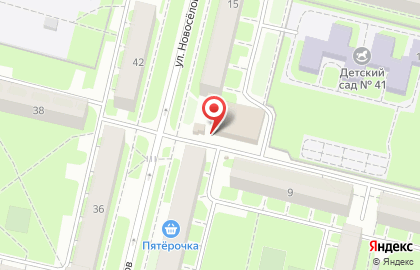 Терминал СберБанк на улице Новосёлов на карте