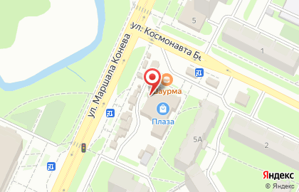 Кафе-кулинария Фуд Сити на улице Маршала Конева на карте