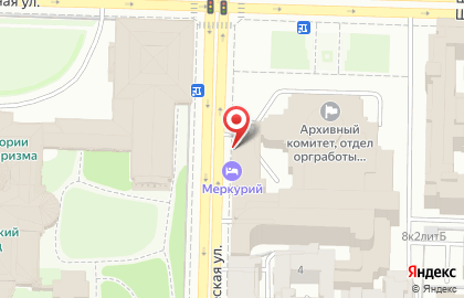 Гостиница Меркурий на Таврической улице на карте