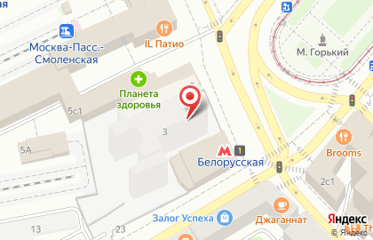 Мосвыкуп на площади Тверской Заставы на карте