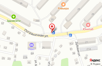 Зоомагазин Кот и Пес на Пограничной улице на карте
