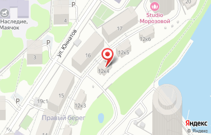 Правый берег, ГК ТЕРРИТОРИЯ на улице Юннатов на карте