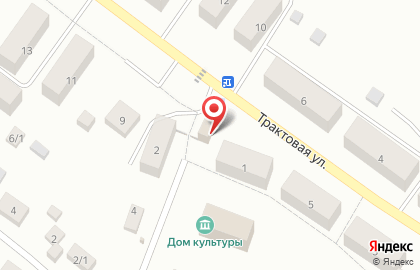 Продовольственный магазин на Трактовой улице на карте