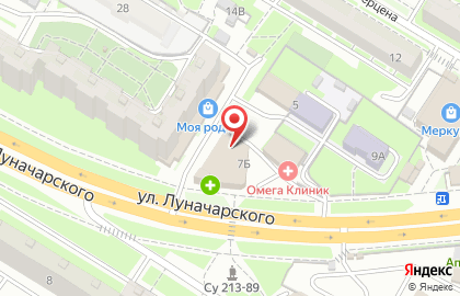 Поволжский банк Сбербанка России на улице Луначарского на карте