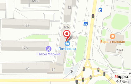 Супермаркет Пятёрочка на Суздальском шоссе на карте