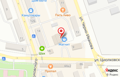 Офис продаж Билайн на улице Циолковского на карте