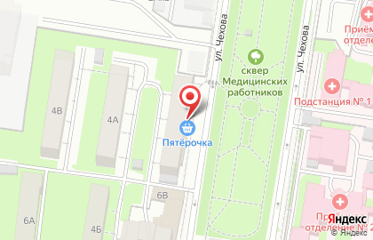 Супермаркет Пятёрочка в Вахитовском районе на карте