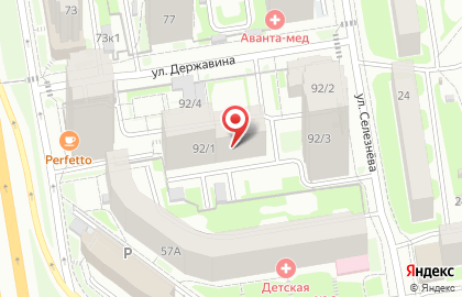ОДС на улице Державина на карте