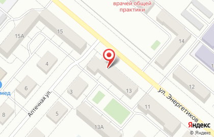 Продовольственный магазин на улице Энергетиков на карте
