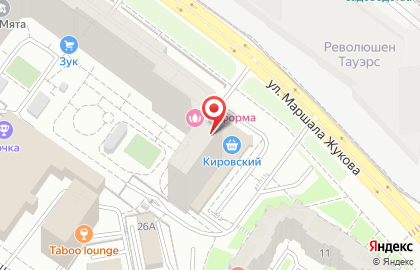 АКБ РОСБАНК на улице Маршала Жукова на карте