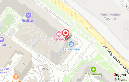 Страховая компания Росгосстрах на улице Маршала Жукова, 13 на карте