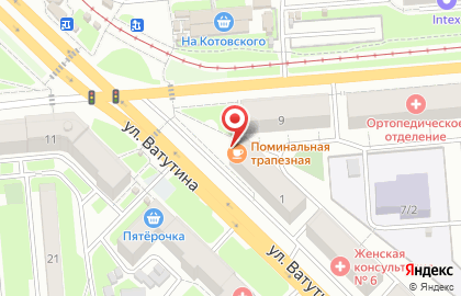 Кафе Лагуна на площади Карла Маркса на карте