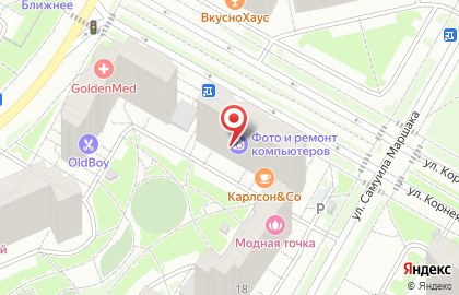 Компания фотоуслуг и ремонта компьютеров на карте