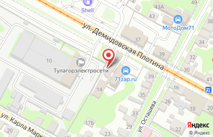 Шиномонтажный центр SBK в Пролетарском районе на карте