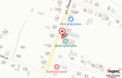 Рождественский сельский дом культуры на улице Ленина на карте