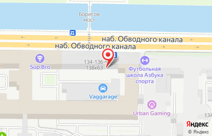 Спортивный клуб Академия спорта на набережной Обводного канала на карте