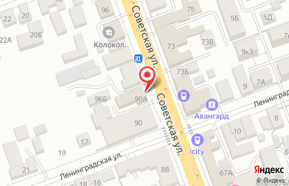 Служба доставки цветов Русский Букет на Советской улице на карте