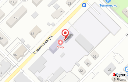 Автотранспортная компания Спецтранс на Советской улице на карте
