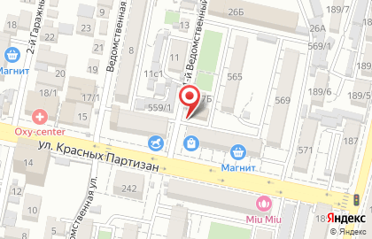 Мировые судьи Западного внутригородского округа на улице Красных Партизан на карте