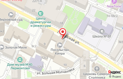 Посольство Республики Кипр в г. Москве на карте