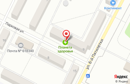 Аптека Планета Здоровья в Александровске на карте