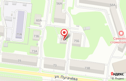 Народная 7Я семьЯ на улице Пугачёва на карте