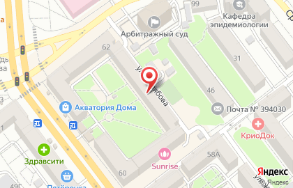 Ансамбль Дружба на Плехановской улице на карте