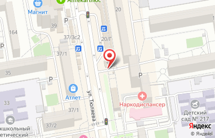 Цветочный магазин на улице им. Тюляева на карте