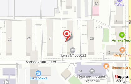 Почта Банк в Красноярске на карте