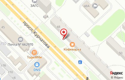 Парикмахерская Молодость на проспекте Курчатова на карте