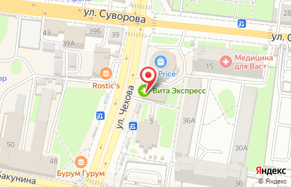 ООО Золотой ломбард на улице Чехова на карте