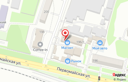 Супермаркет Магнит в Новосибирске на карте