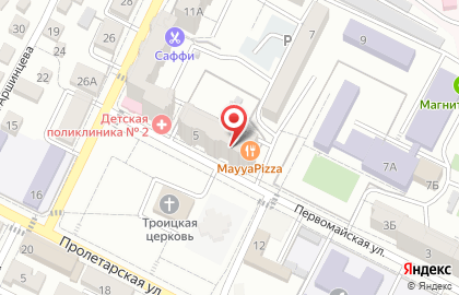 Продуктовый магазин в Краснодаре на карте