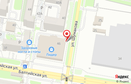 Рекламная перетяжка, РГ Торговая Марка на улице Шумакова на карте